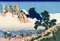 身延川からの背富士 葛飾北斎浮世絵